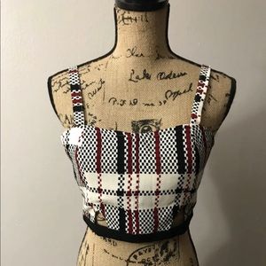 Forever 21 Plaid Crop Top